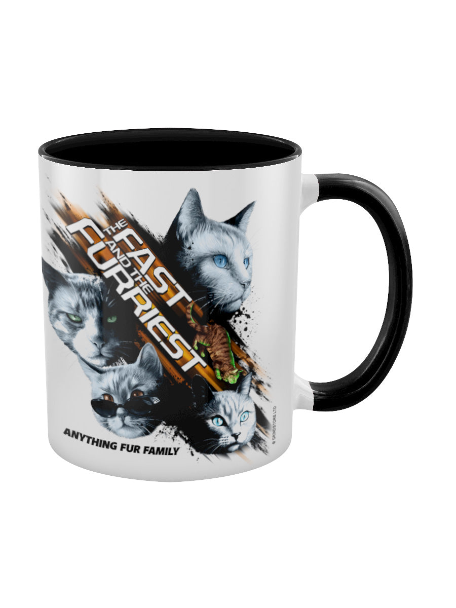 Horror Cats The Fast & The Furriest Black Inner 2-Tone Mug