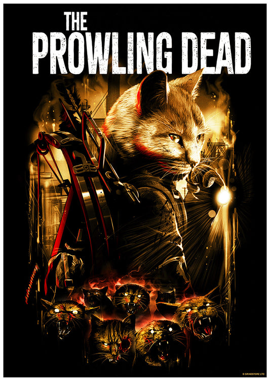 Horror Cats The Prowling Dead Mini Poster