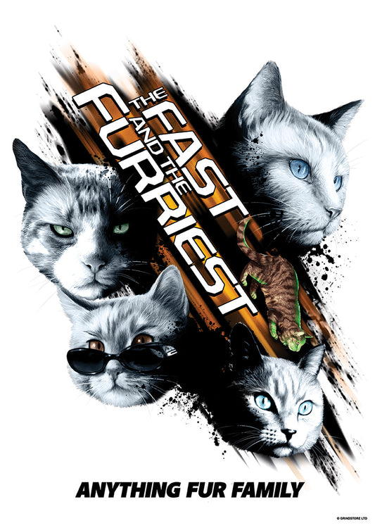 Horror Cats The Fast & The Furriest Mini Poster