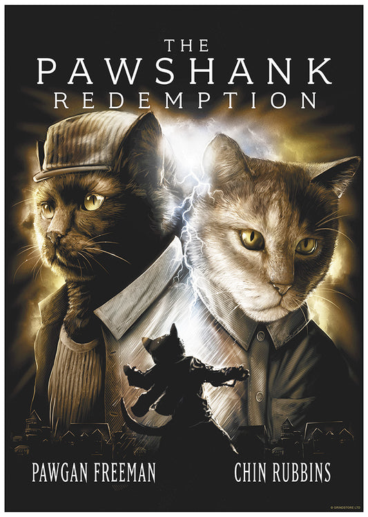 Horror Cats The Pawshank Redemption Mini Poster
