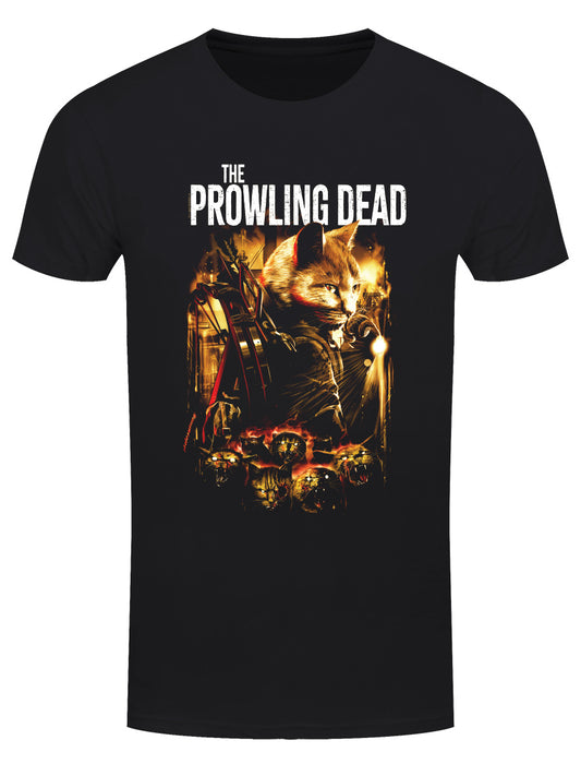 Horror Cats The Prowling Dead Men's Black T-Shirt