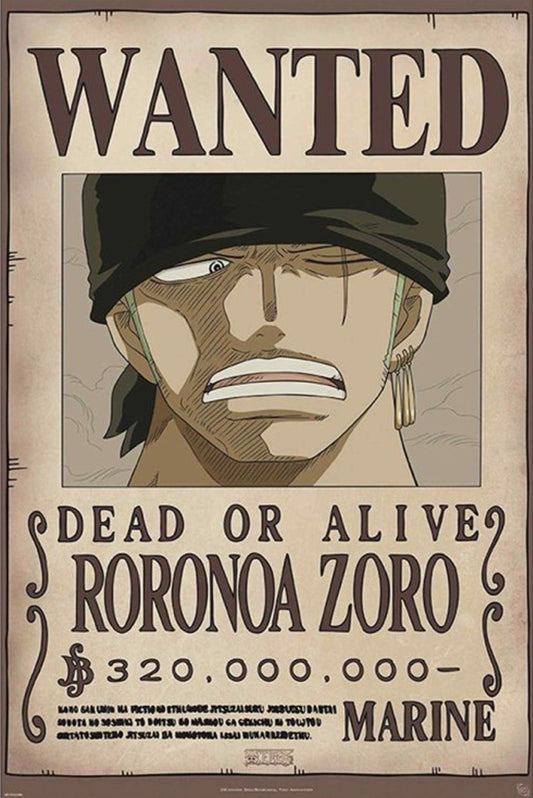 One Piece Wanted Zoro Maxi Poster