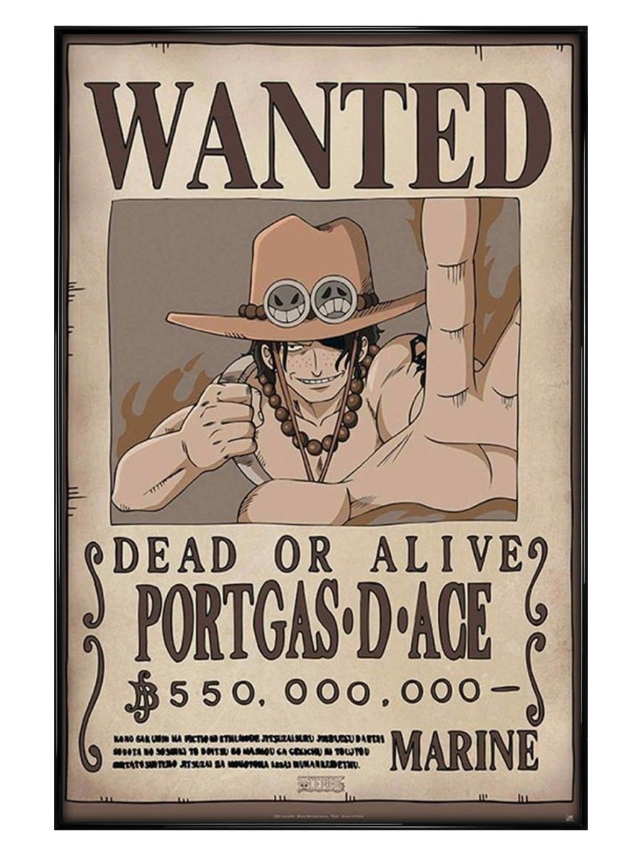 One Piece Wanted Ace Maxi Poster