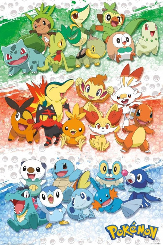Pokémon First Partners Maxi Poster