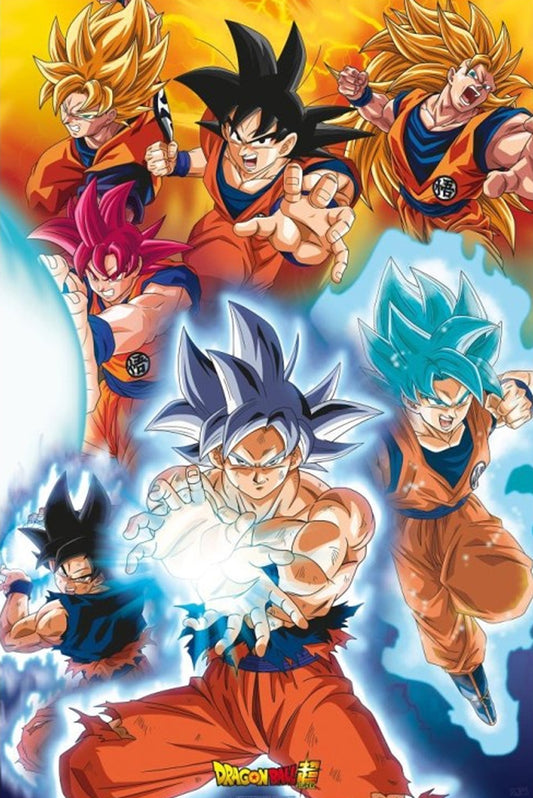 Dragon Ball Goku's Transformations Maxi Poster