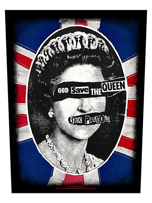 Sex Pistols God Save The Queen Back Patch