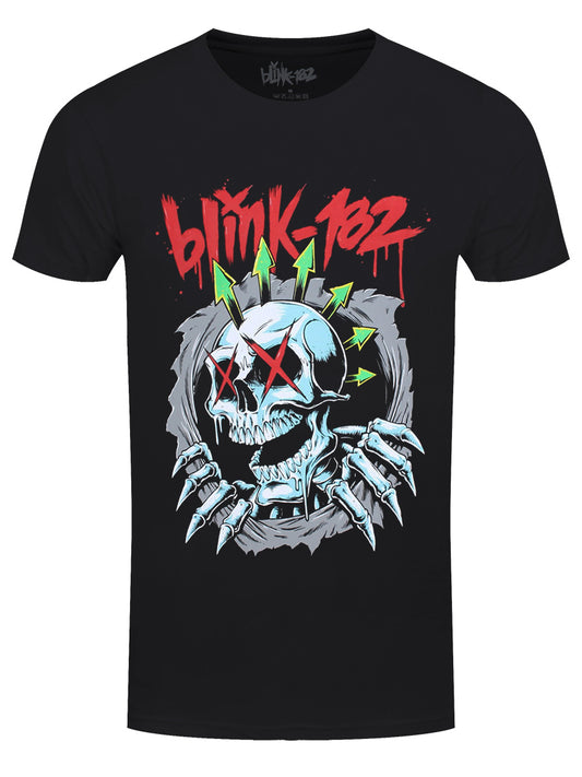 Blink-182 Six Arrow Skull Men's Black T-Shirt