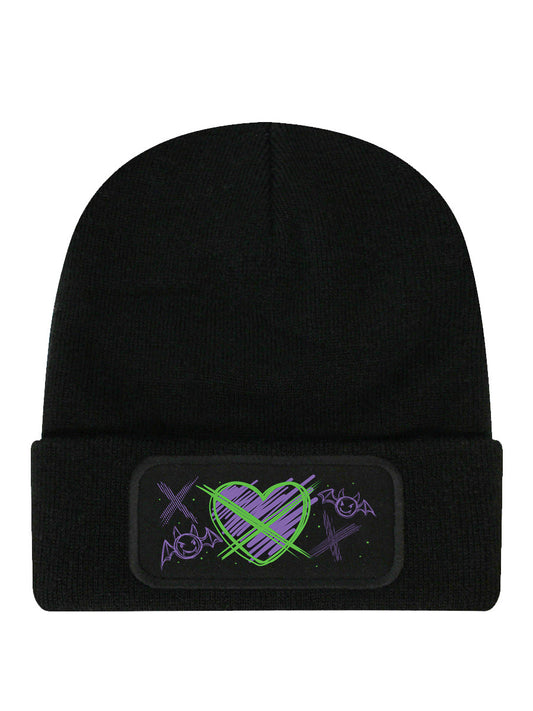 Pinku Kult Maniac Black Beanie