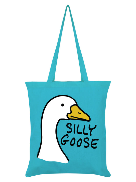 Silly Goose Azure Blue Tote Bag