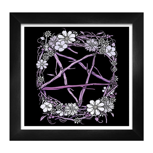 Pagan Pentagram Framed Print