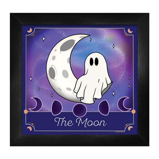 Galaxy Ghouls The Moon Framed Print