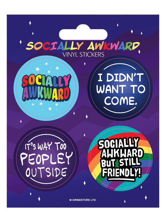 Socially Awkward Vinyl Sticker Set
