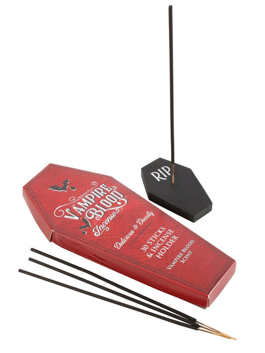 Vampire Blood Incense Sticks and Coffin Holder