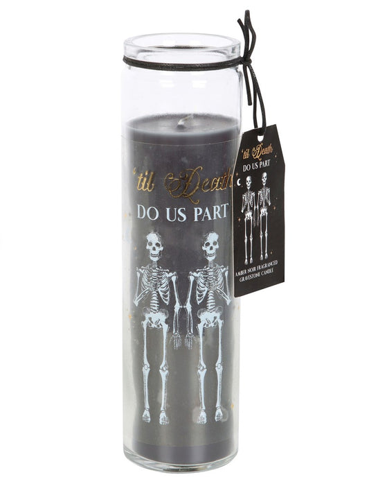 Til Death Do Us Part Amber Noir Tube Candle