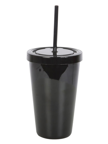 Deadly Poison Plastic Tumbler with Straw