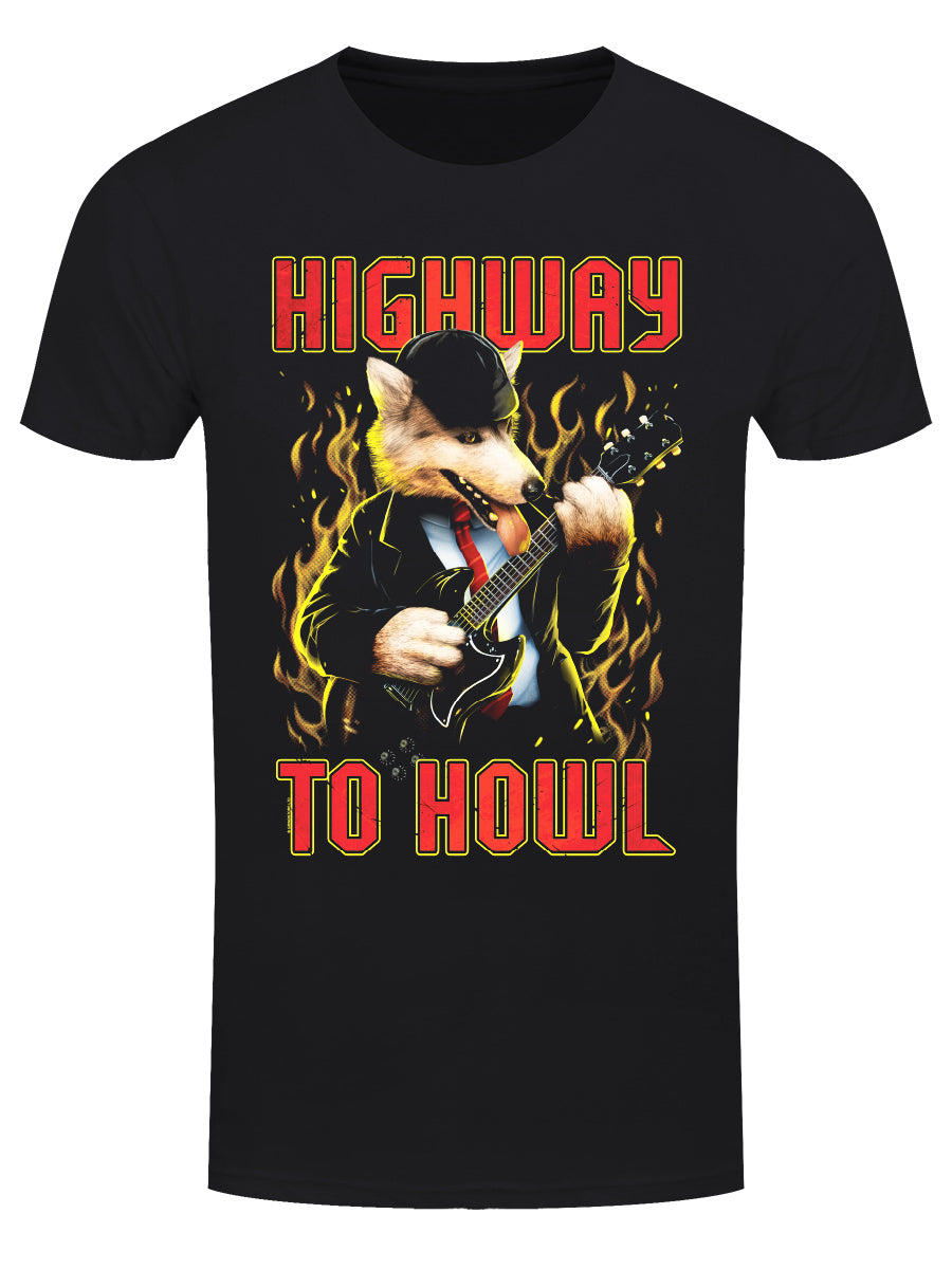 Playlist Pets Highway To Howl Men's Black T-Shirt