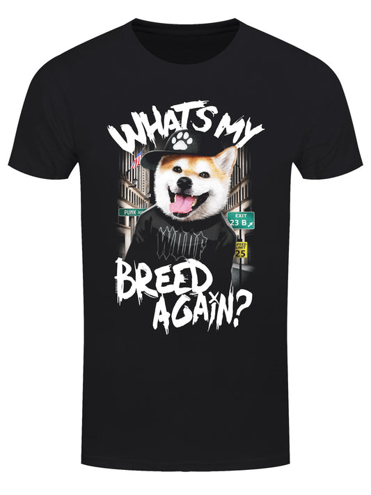 Playlist Pets What's My Breed Again? Men's Black T-Shirt