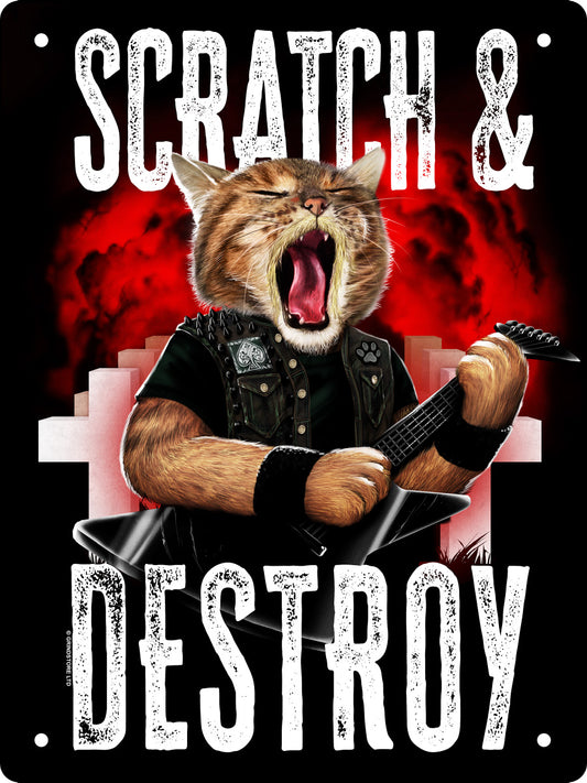 Playlist Pets Scratch & Destroy Mini Tin Sign