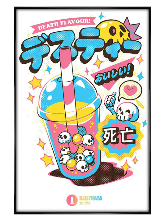 Ilustrata Death Bubble Tea Maxi Poster