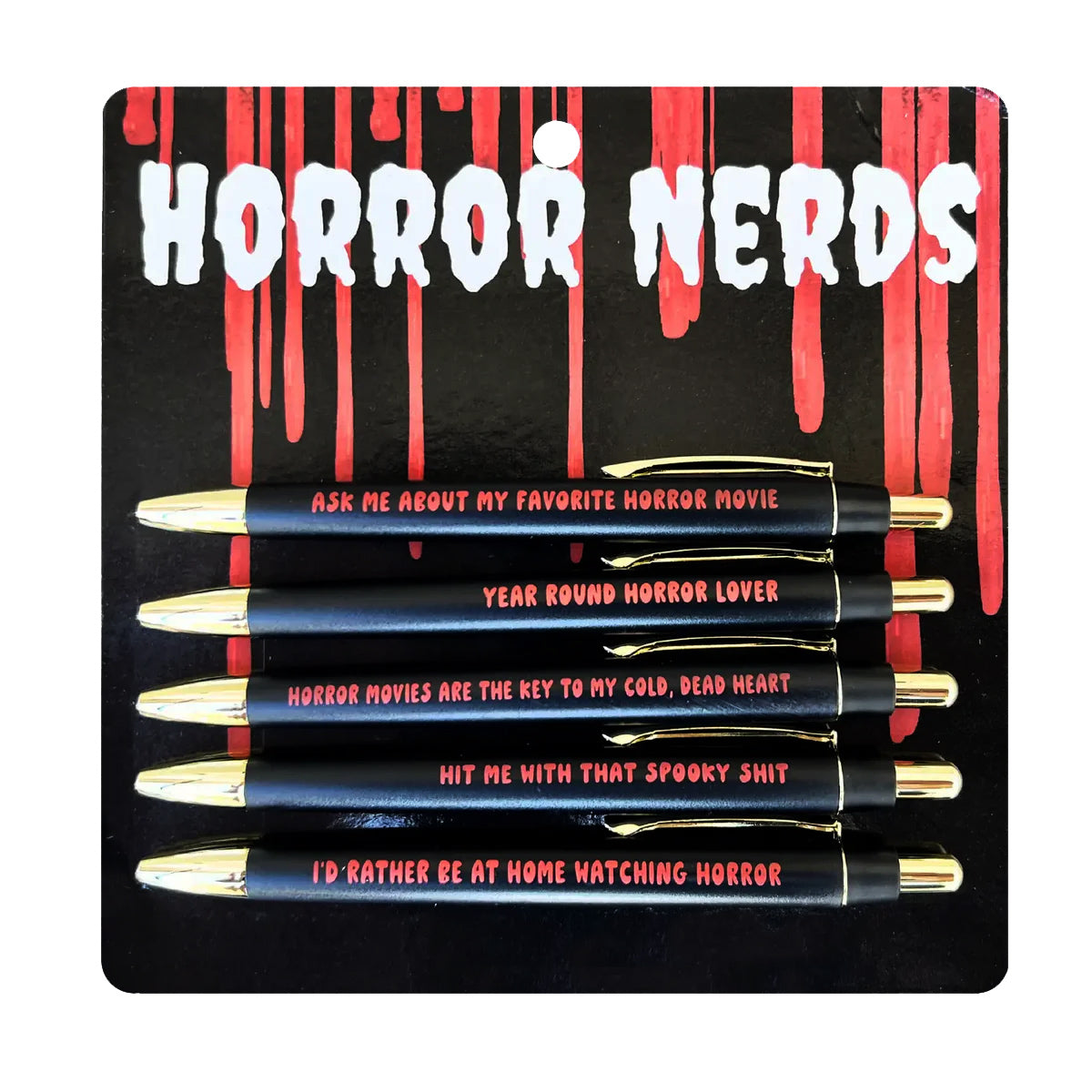 Funny Dog Dad Gift Pen Set – 5 Metal Ballpoint Pens With Stylus Tips & Dog-Themed Quotes