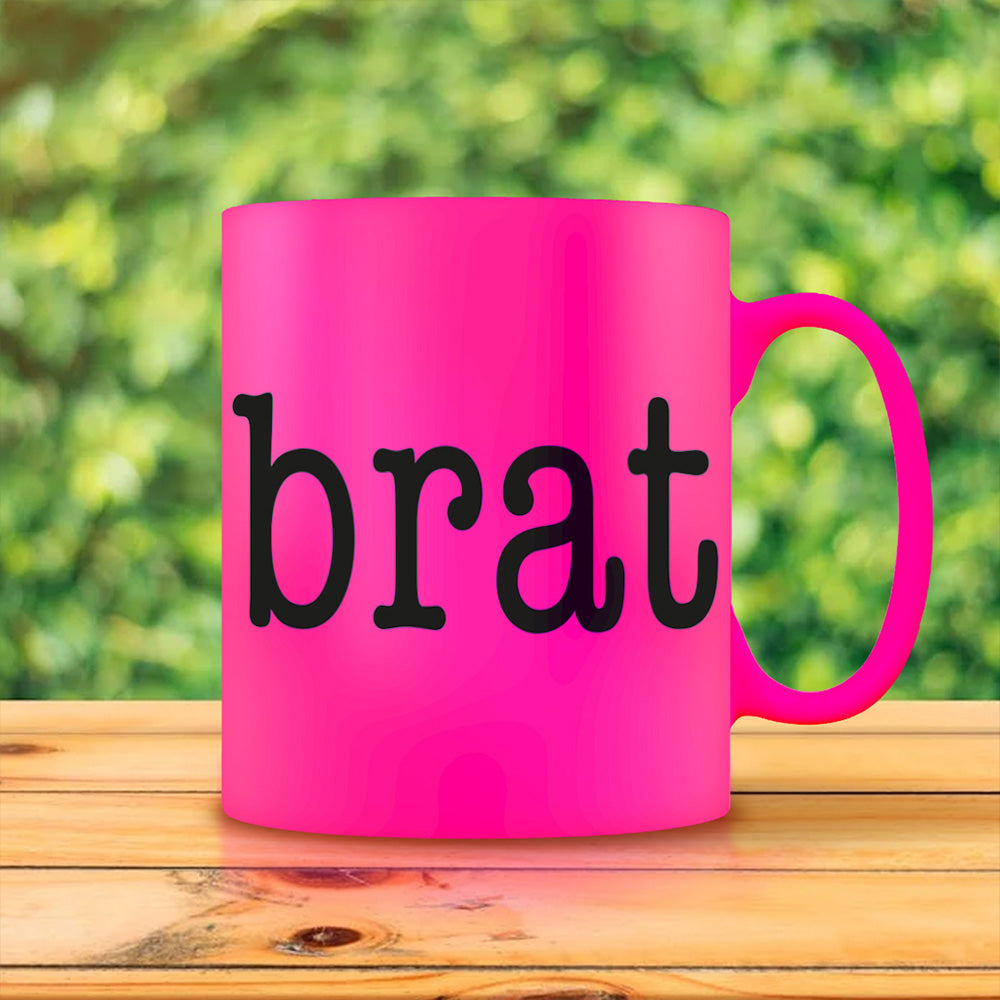 Brat Pink Neon Mug