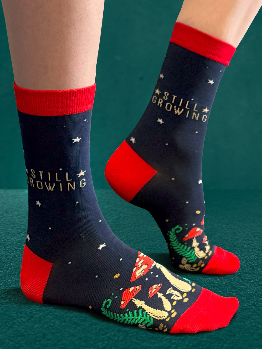 Twisted Soles Still Growing Novelty Adult Socks (1 Pair) Size UK 3-7