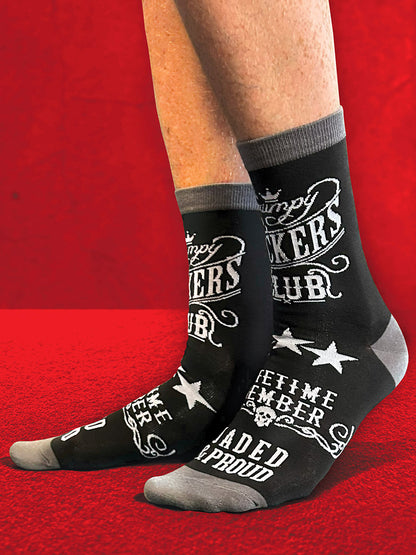Twisted Soles Grumpy Fuckers Novelty Adult Socks (1 Pair) Size UK 8-12
