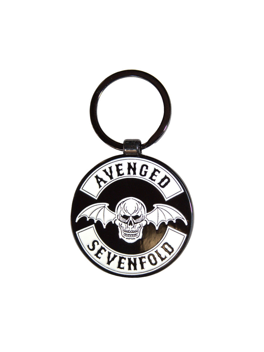 Porte-Clés Officiel Avenged Sevenfold Deathbat Crest Drum Double Sided - Rock Off