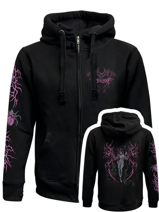 Cosmic Boop Shinzo Black Zipped Premium Hoodie