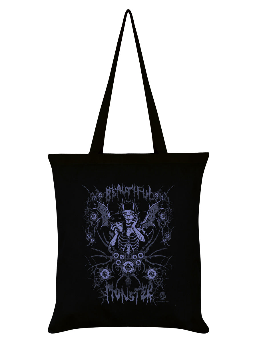 Cosmic Boop Beautiful Monster Black Tote Bag