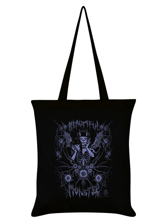 Cosmic Boop Beautiful Monster Black Tote Bag