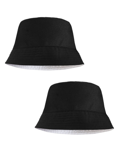 Definitely and Maybe Black Bucket Hats - Set of 2