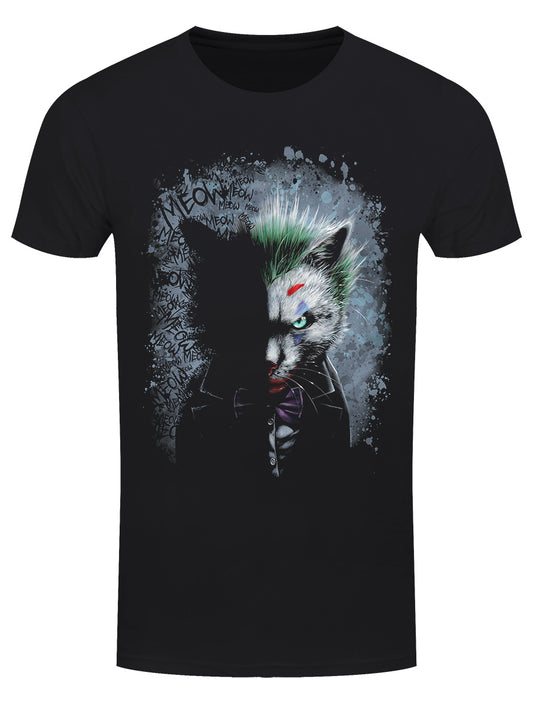 Horror Cats Meow, Meow, Meow! Men's Black T-Shirt