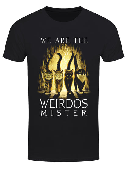 Horror Cats We Are The Weirdos Men's Black T-Shirt