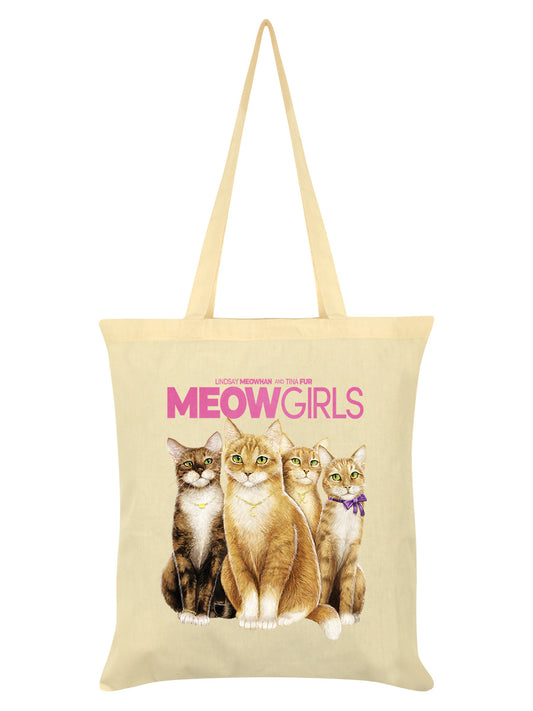 Horror Cats Meow Girls Cream Tote Bag