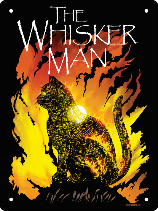 Horror Cats The Whisker Man Mini Tin Sign