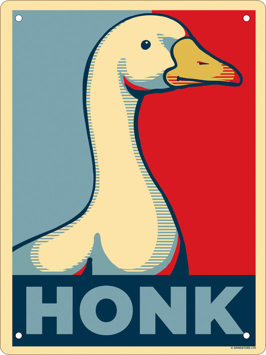 Silly Goose Honk Mini Tin Sign