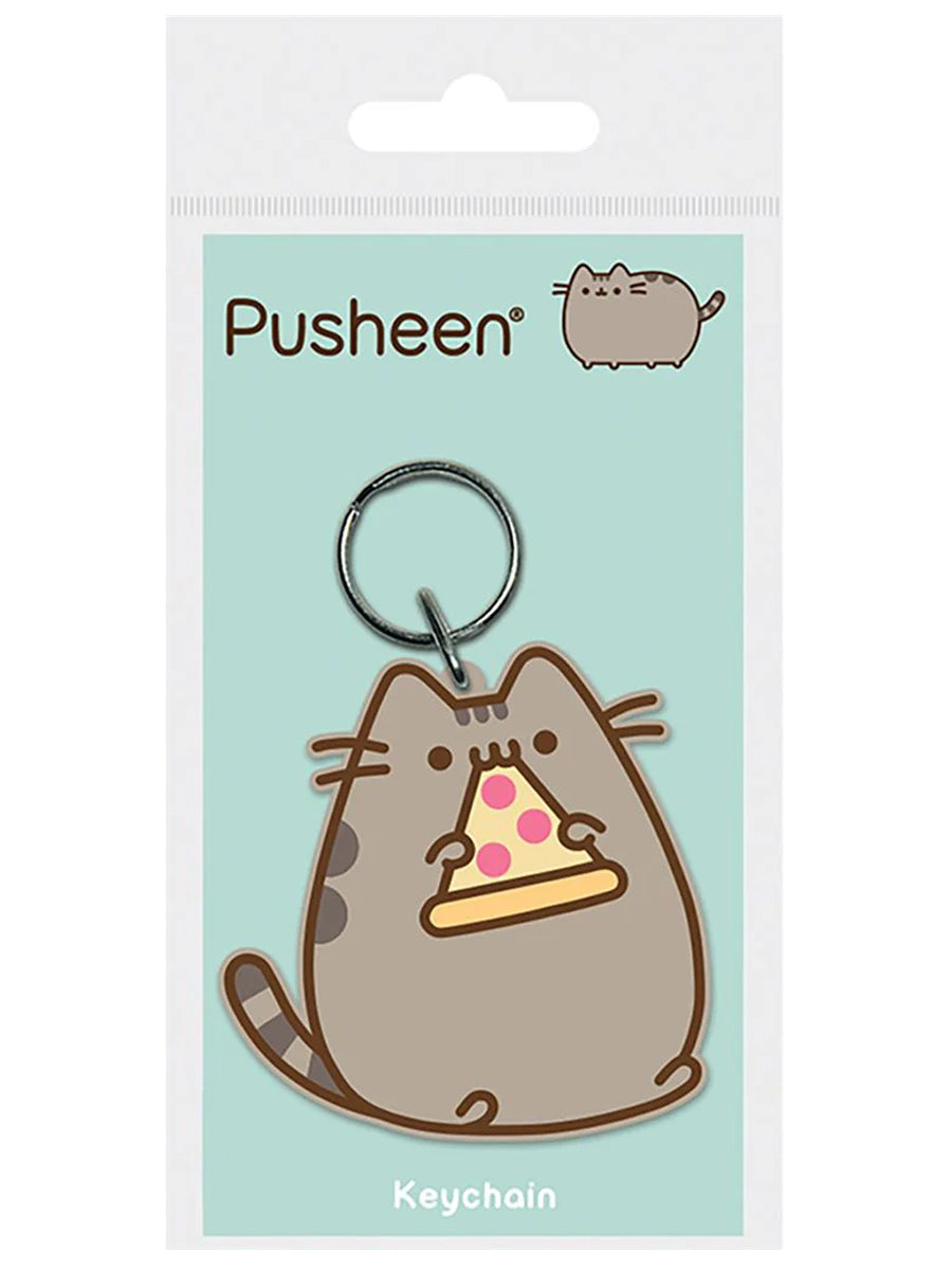 Pusheen (Pizza) Keychain