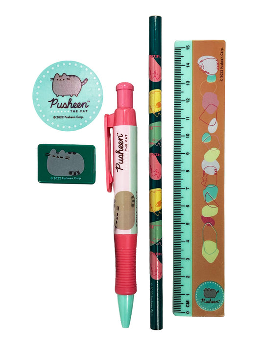 Pusheen (Botanical) Stationery Set