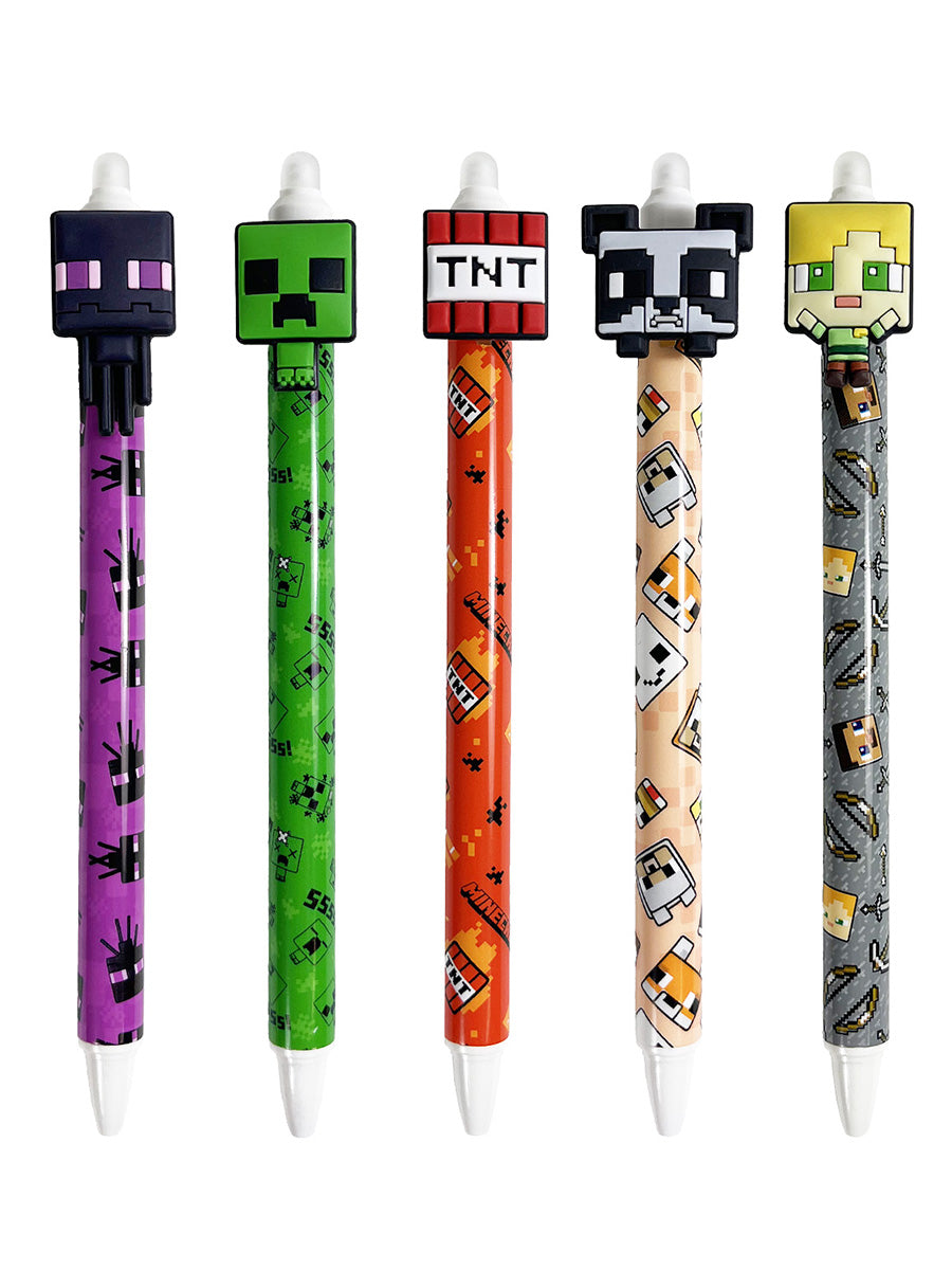Minecraft Erasable Ink Gel Pen - Assorted