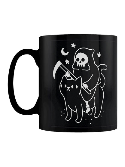 Obinsun Death Rides A Black Cat Mug