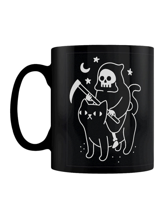 Obinsun Death Rides A Black Cat Mug