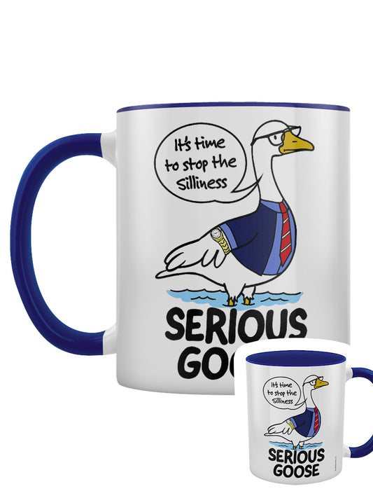 Silly Goose Got Serious Blue Inner 2-Tone Mug