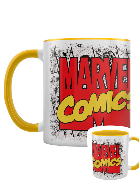 Marvel Comics Logo Yellow Inner 2-Tone Mug