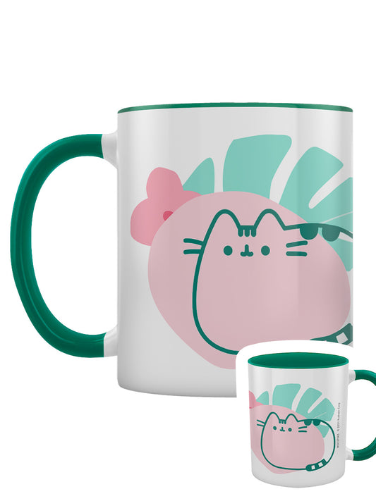 Pusheen Tropical Green Inner 2-Tone Mug