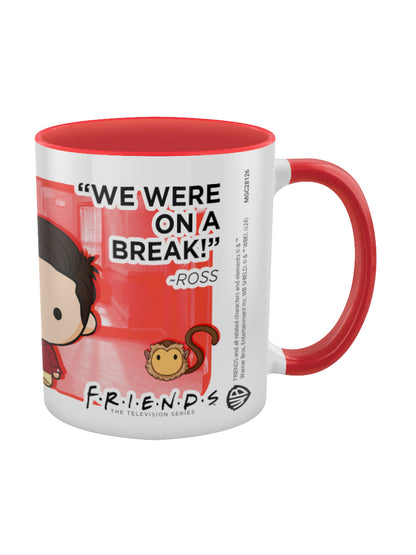 Friends Ross Chibi Red Inner 2-Tone Mug