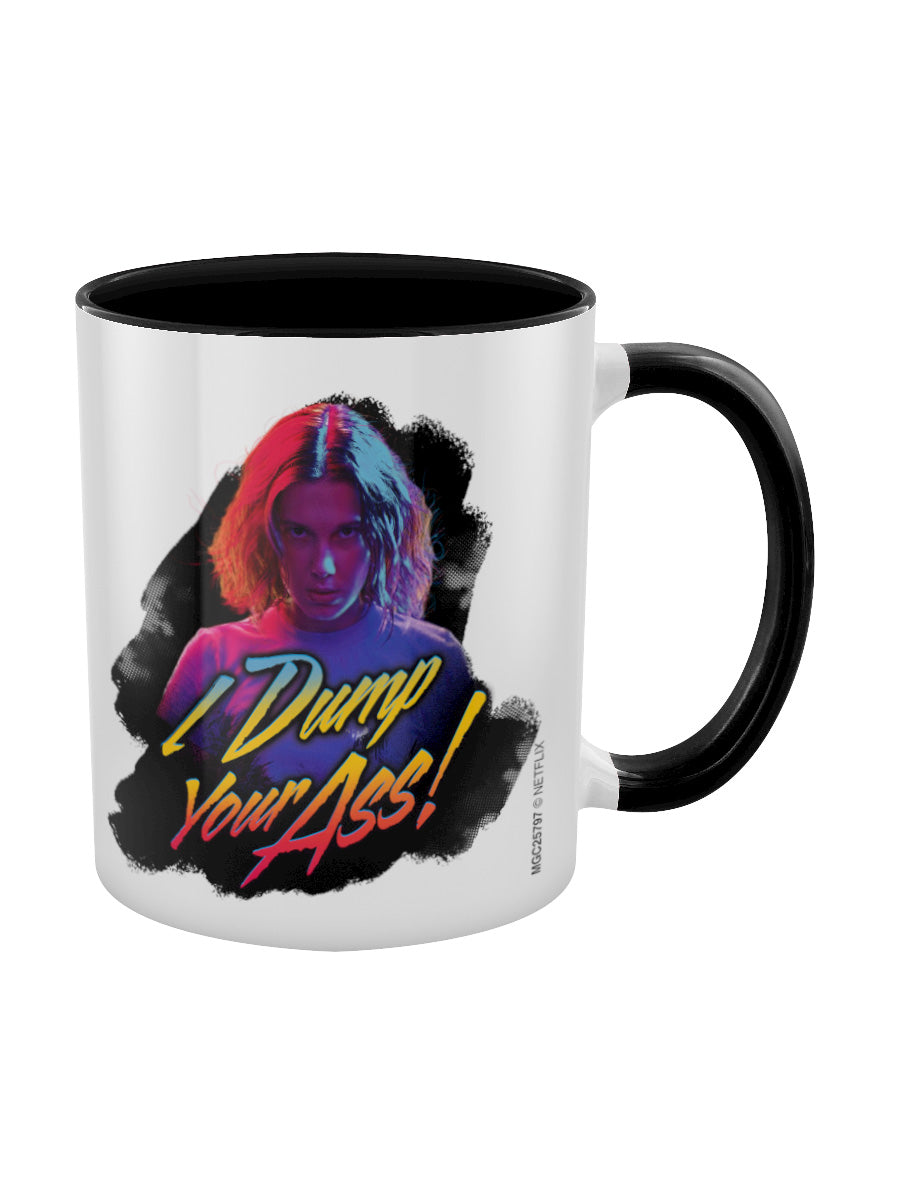 Stranger Things I Dump Your Ass Retro Black Inner 2-Tone Mug