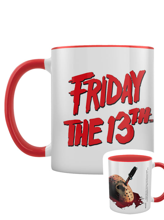 Friday The 13th Stabbed Red Inner 2-Tone Mug