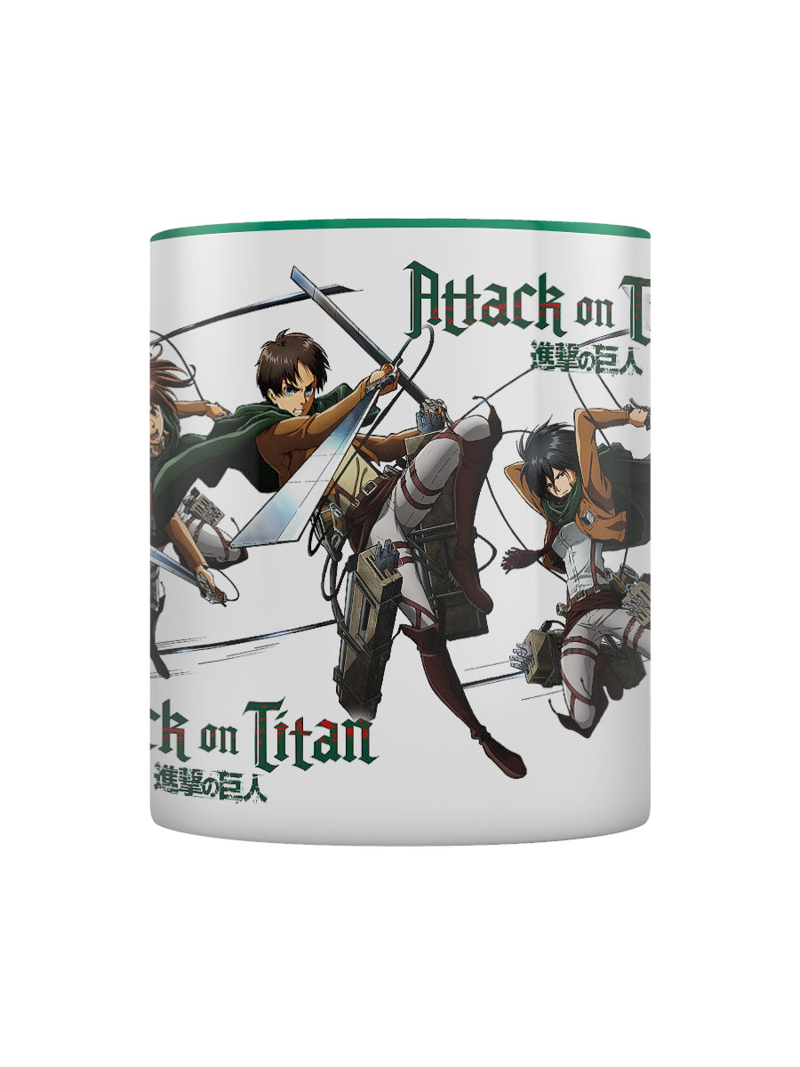 Attack On Titan S3 Green Inner 2-Tone Mug