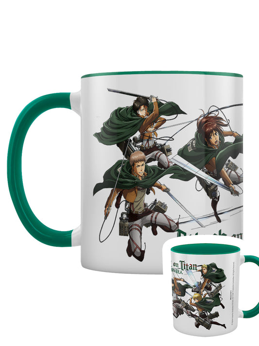 Attack On Titan S3 Green Inner 2-Tone Mug